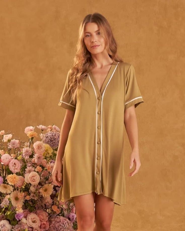 Camisola Oliva com Botões